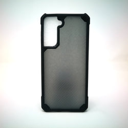 Samsung Galaxy S21 Plus - Grey Stripped Reinforced Corners Shockproof Silicone Phone Case [Pro-Mobile]