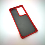 Samsung Galaxy S21 Ultra - Grey Stripped Reinforced Corners Shockproof Silicone Phone Case [Pro-Mobile]