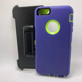 Apple iPhone 6G Plus / 6S Plus - Heavy Duty Fashion Defender Case with Rotating Belt Clip [Pro-Mobile]