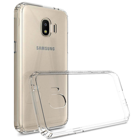 Samsung Galaxy J2 Pro - Clear Transparent Silicone Phone Case With Dust Plug [Pro-Mobile]