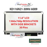 For KD116N21-30NV-A009 11.6" WideScreen New Laptop LCD Screen Replacement Repair Display [Pro-Mobile]