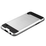 LG X Power - Shockproof Slim Dual Layer Brush Metal Case Cover [Pro-Mobile]