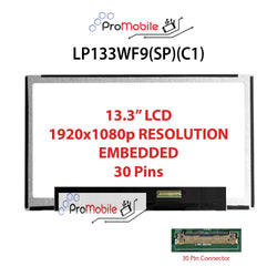 For LP133WF9(SP)(C1) 13.3" WideScreen New Laptop LCD Screen Replacement Repair Display [Pro-Mobile]