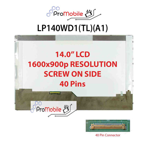 For LP140WD1(TL)(A1) 14.0" WideScreen New Laptop LCD Screen Replacement Repair Display [Pro-Mobile]