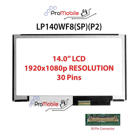 For LP140WF8(SP)(P2) 14.0" WideScreen New Laptop LCD Screen Replacement Repair Display [Pro-Mobile]