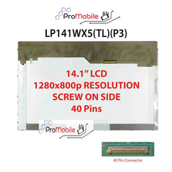 For LP141WX5(TL)(P3) 14.1" WideScreen New Laptop LCD Screen Replacement Repair Display [Pro-Mobile]