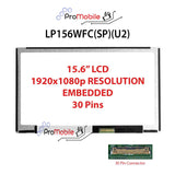 For LP156WFC(SP)(U2) 15.6" WideScreen New Laptop LCD Screen Replacement Repair Display [Pro-Mobile]