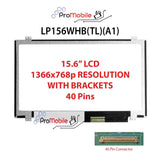 For LP156WHB(TL)(A1) 15.6" WideScreen New Laptop LCD Screen Replacement Repair Display [Pro-Mobile]