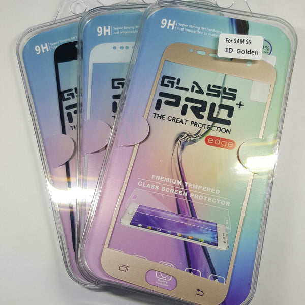 Samsung Galaxy S6 - 3D Premium Real Tempered Glass Screen Protector Film [Pro-Mobile]