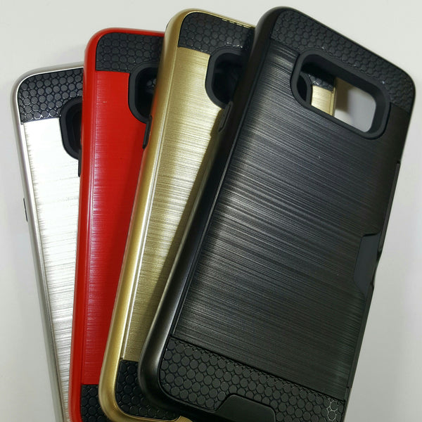 Samsung Galaxy S8 - Shockproof Slim Wallet Credit Card Holder Case Cover [Pro-Mobile]
