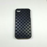 Apple iPhone 4 / 4S - Ideal-Case Rubber Rim Chessboard Edition Metallic Case