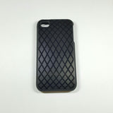 Apple iPhone 4 / 4S - Ideal-Case Rubber Rim Checker Edition Metallic Case