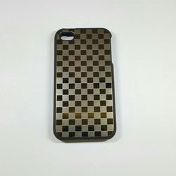 Apple iPhone 4 / 4S - Ideal-Case Rubber Rim Chessboard Edition Metallic Case