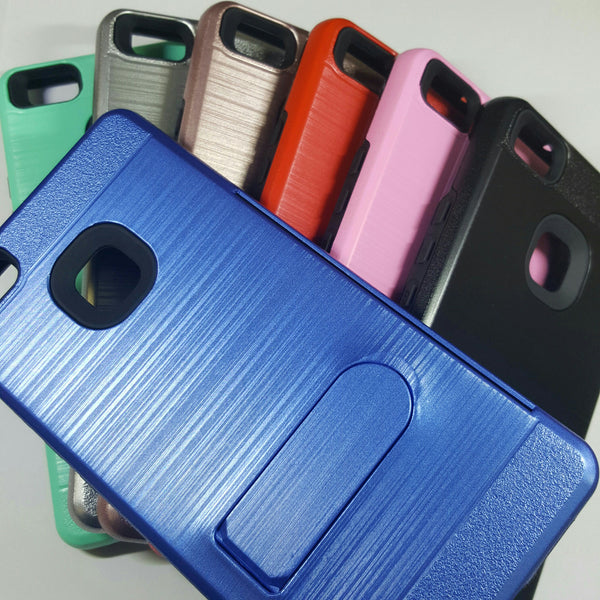 Huawei P9 Lite - Credit Card Holder Case with Kickstand