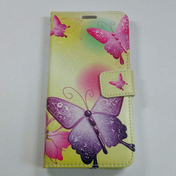 Samsung Galaxy Grand Prime - Magnetic Wallet Card Holder Flip Stand Case Cover with Design [Pro-Mobile]