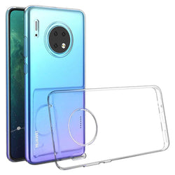 HuaWei Mate 30 Pro - Clear Transparent Silicone Phone Case With Dust Plug [Pro-Mobile]
