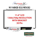 For N116BGE-E32 REV.B2 11.6" WideScreen New Laptop LCD Screen Replacement Repair Display [Pro-Mobile]