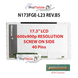 For N173FGE-L23 REV.B5 17.3" WideScreen New Laptop LCD Screen Replacement Repair Display [Pro-Mobile]