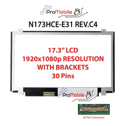 For N173HCE-E31 REV.C4 17.3" WideScreen New Laptop LCD Screen Replacement Repair Display [Pro-Mobile]