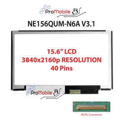 For NE156QUM-N6A V3.1 15.6" WideScreen New Laptop LCD Screen Replacement Repair Display [Pro-Mobile]