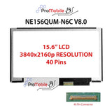 For NE156QUM-N6C V8.0 15.6" WideScreen New Laptop LCD Screen Replacement Repair Display [Pro-Mobile]