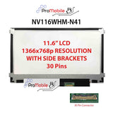 For NV116WHM-N41 11.6" WideScreen New Laptop LCD Screen Replacement Repair Display [Pro-Mobile]
