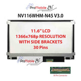 For NV116WHM-N45 V3.0 11.6" WideScreen New Laptop LCD Screen Replacement Repair Display [Pro-Mobile]