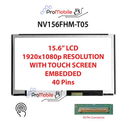 For NV156FHM-T05 15.6" WideScreen New Laptop LCD Screen Replacement Repair Display [Pro-Mobile]
