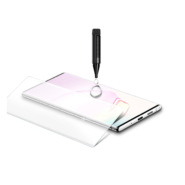 Samsung Galaxy Note 20 Ultra - Full Glue UV Cured Curved Premium Real Tempered Glass Screen Protector Film [Pro-Mobile]
