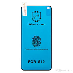 Samsung S10 - Full Glue Polymer Nano Premium Screen Protector Film [Pro-Mobile]