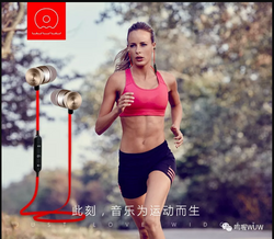 In-Ear Wireless Sports Earphones with Remote and Mic WUW-R26