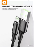WUW 3-In-1 Braided Fast Charging and Data Cables WUW-X101