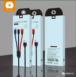 WUW 3-In-1 Braided Fast Charging and Data Cables WUW-X101