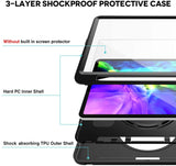 Apple iPad Pro 11" 1st / 2nd Gen - Heavy Duty Shockproof Rotatable Case with Kickstand [Pro-Mobile]