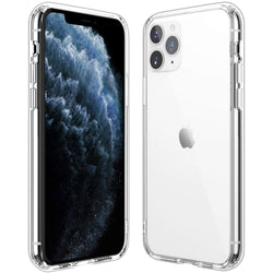 Apple iPhone 11 Pro - Clear Transparent Silicone Phone Case With Dust Plug [Pro-Mobile]