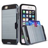 Apple iPhone 6 / 6S - Shockproof Slim Wallet Credit Card Holder Case Cover [Pro-Mobile]