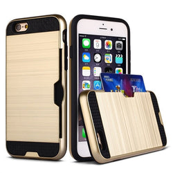 Apple iPhone 6 / 6S - Shockproof Slim Wallet Credit Card Holder Case Cover [Pro-Mobile]