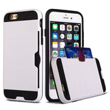 Apple iPhone 6 / 6S - Shockproof Slim Wallet Credit Card Holder Case Cover [Pro-Mobile]