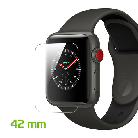 Apple iWatch - 3D Full Glue 42mm Premium Real Tempered Glass Screen Protector Film [Pro-Mobile]