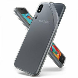 Samsung Galaxy A2 Core - Clear Transparent Silicone Phone Case With Dust Plug [Pro-Mobile]