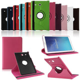 Samsung Galaxy Tab E 8" - 360 Rotating Leather Stand Case Smart Cover [Pro-Mobile]